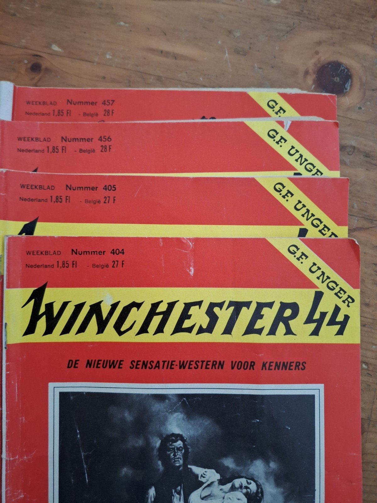 Winchester 44 Western Weekblad Nummers 404, 405, 456, 457, Ophalen of Verzenden, Gelezen, Nederland