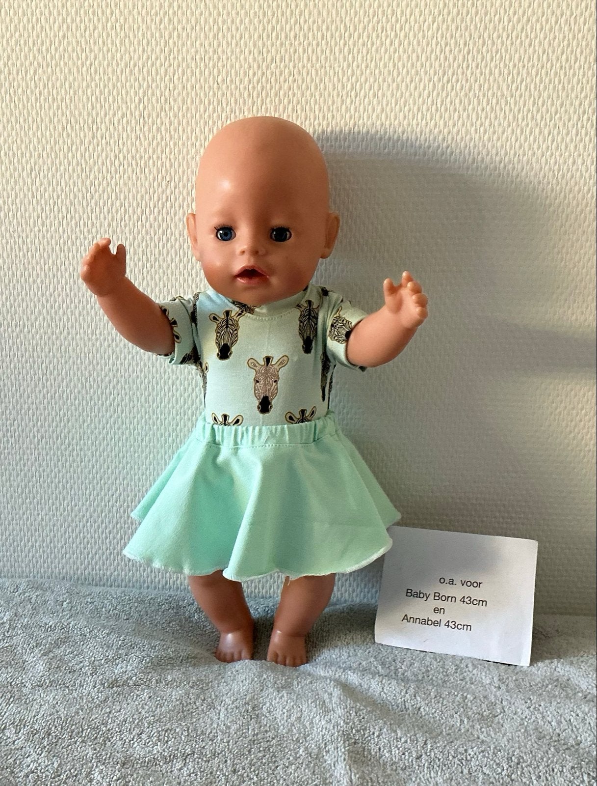 Kleding voor Baby Born 43cm en Annabel 43cm, Ophalen of Verzenden, Nieuw, Babypop