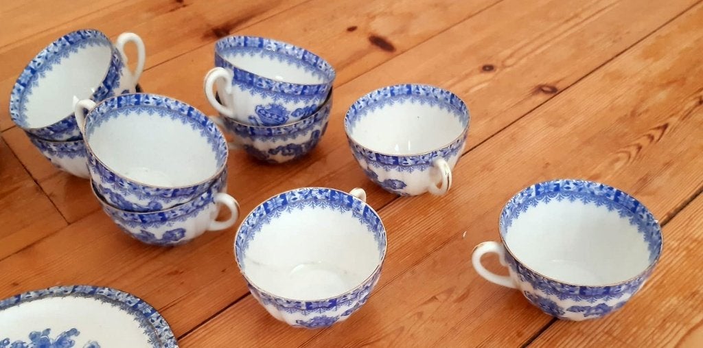 China Blue servies vintage, Antiek en Kunst, Ophalen