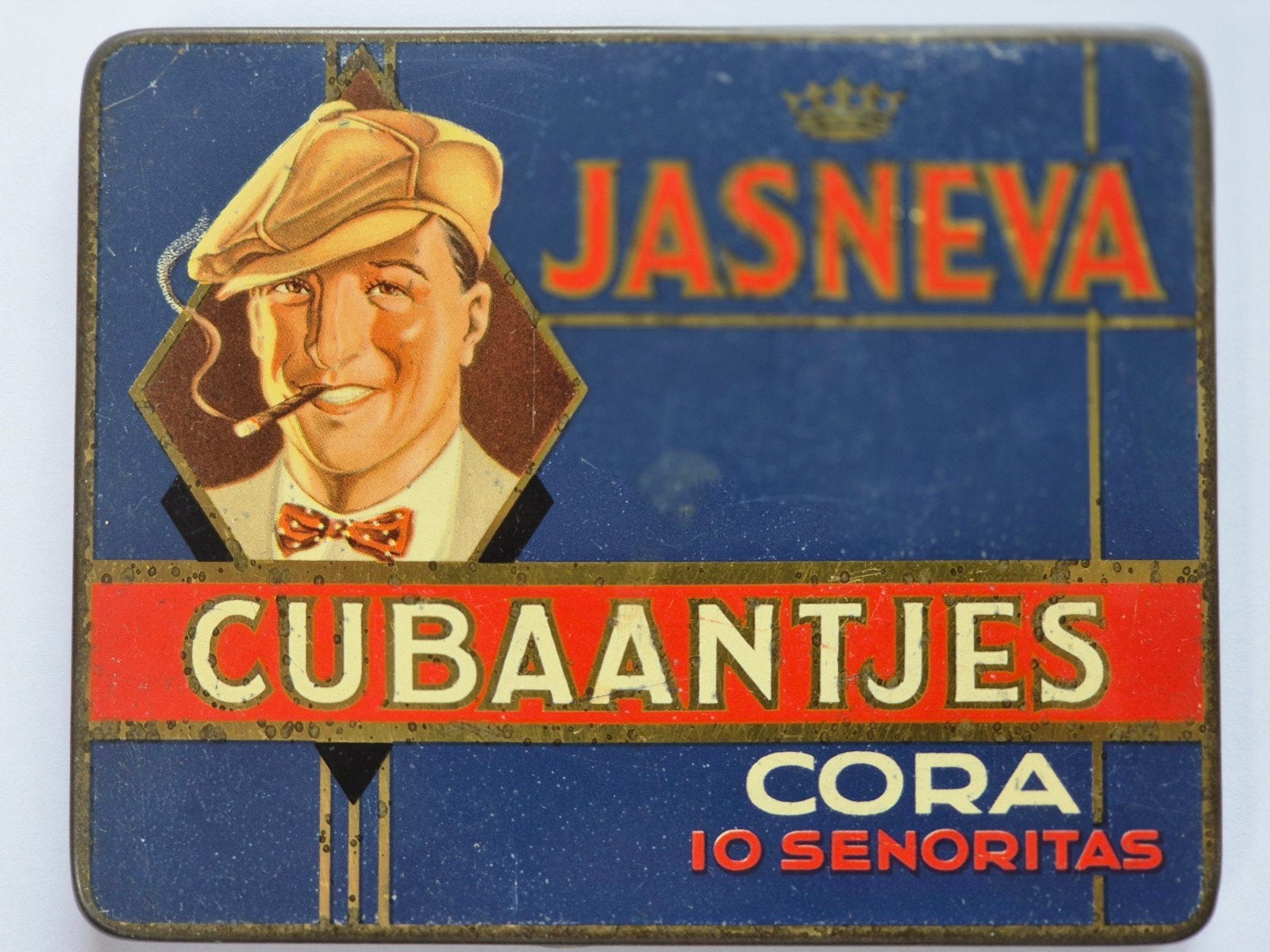 Jasneva Cubaantjes cora sigaren blik, Ophalen of Verzenden, Gebruikt, Overige