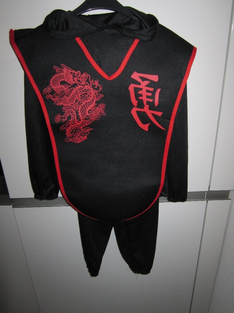 3-Delig Ninja verkleed set maat 98/11 en maat 116/122 Nieuw, Ophalen of Verzenden, Nieuw, 110 t/m 116, Jongen of Meisje