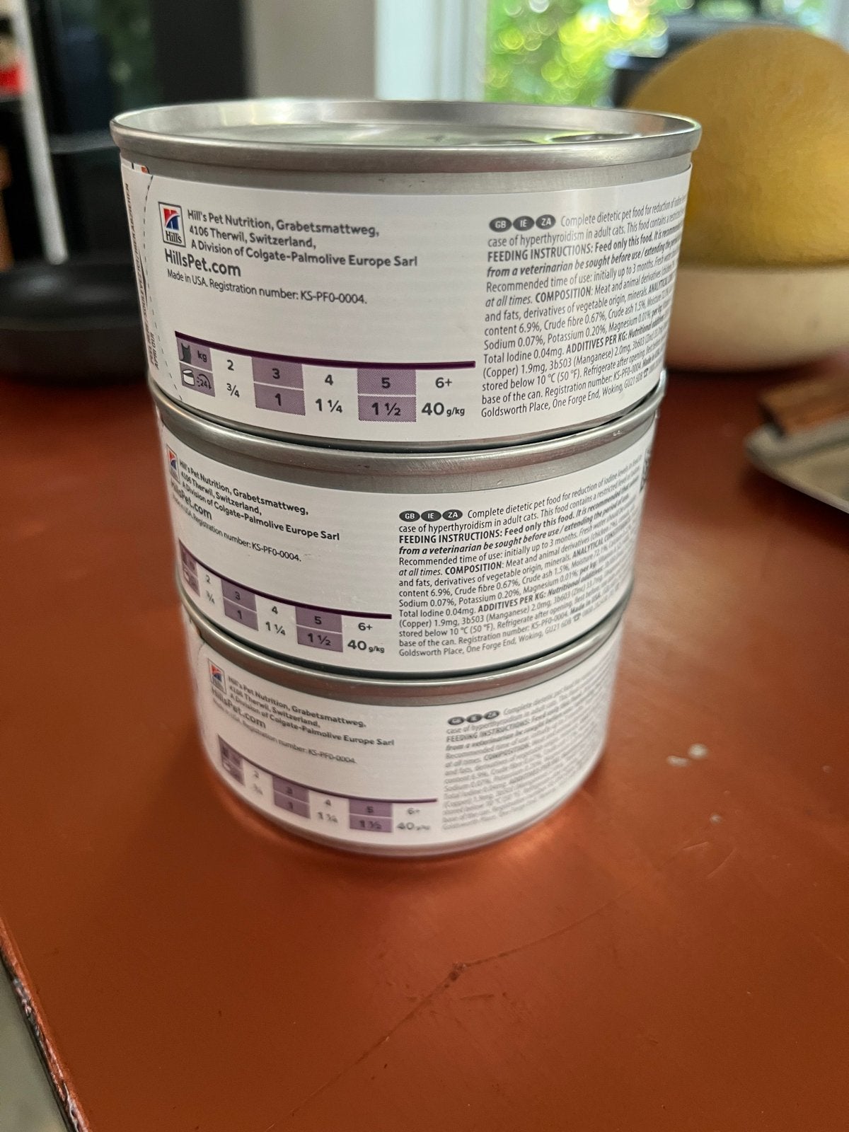 Schildklier voer voor katten, Ophalen, Kat