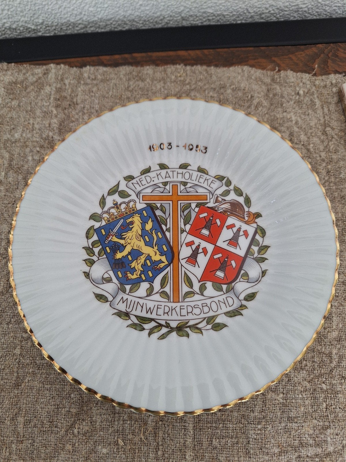 Herdenkingsbord Ned. Katholieke Mijnwerkersbond 1903-1983, Ophalen of Verzenden