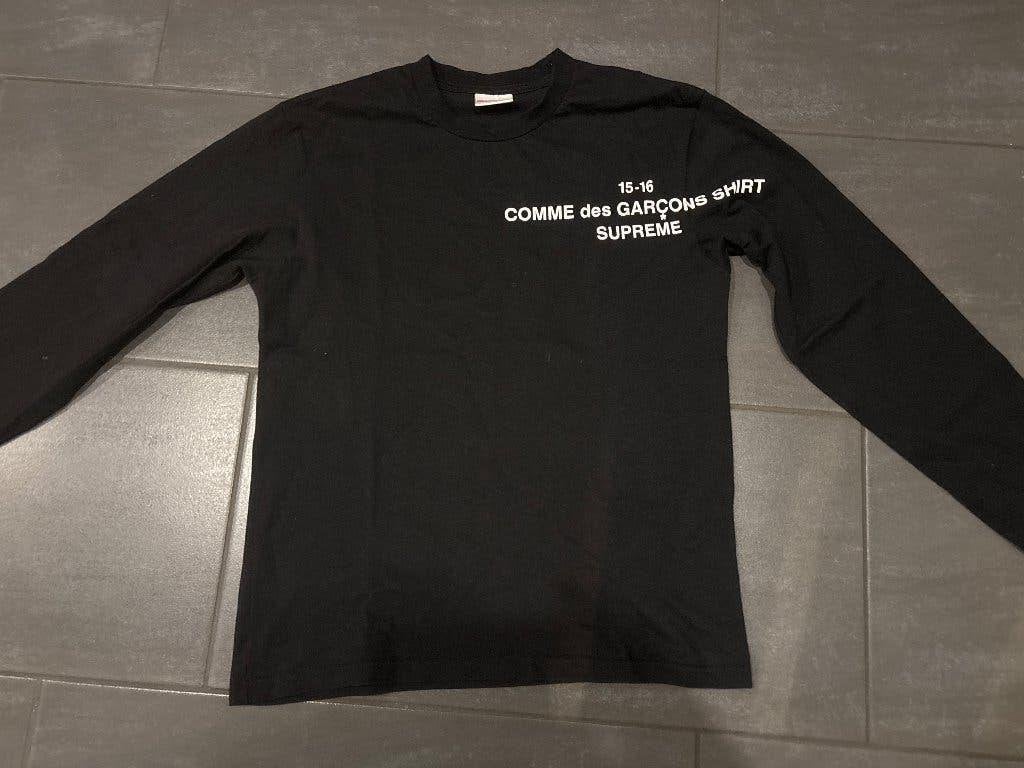 Longsleeve comme des garcons supreme, Kleding | Heren, Ophalen of Verzenden, Zo goed als nieuw, Maat 52/54 (L), Zwart