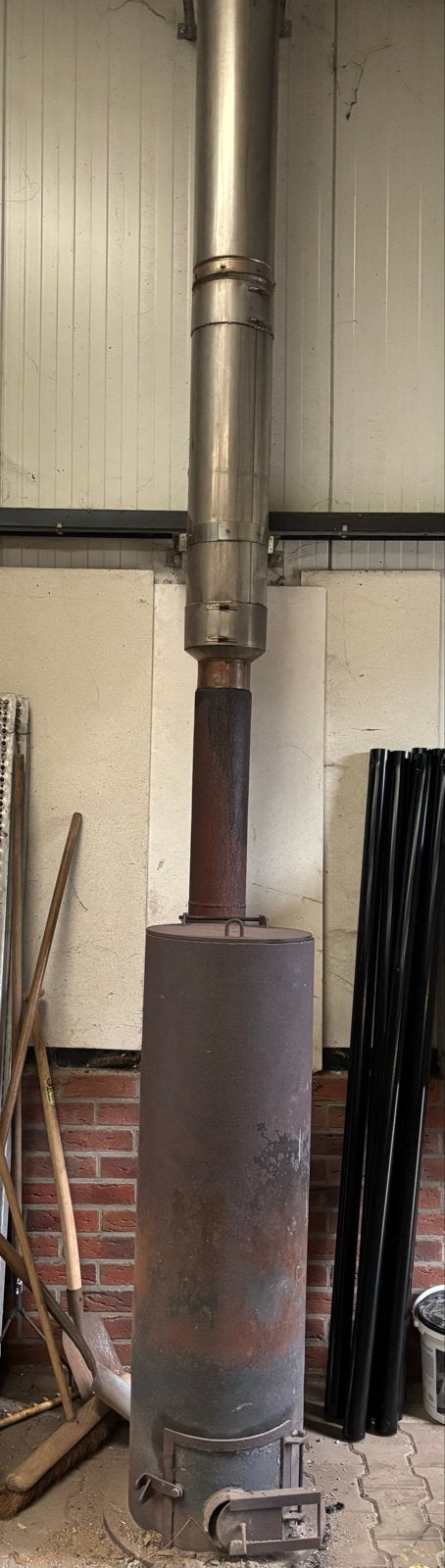 Robuuste Werkplaats Houtkachel, Ophalen, Gebruikt, Houtkachel, Vrijstaand
