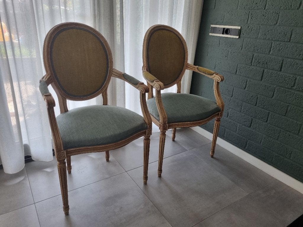 Franse stijl eetstoelenset, Antiek en Kunst, Antiek | Meubels | Stoelen en Banken, Ophalen