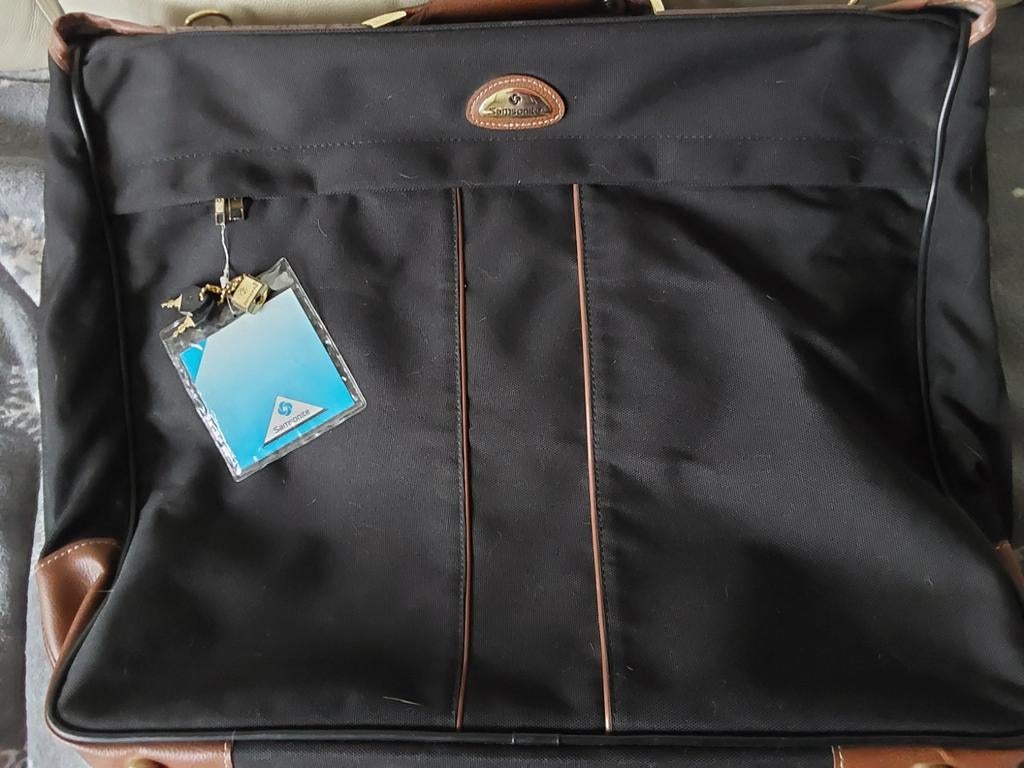 Samsonite reistas zwart met bruine accenten, Ophalen of Verzenden
