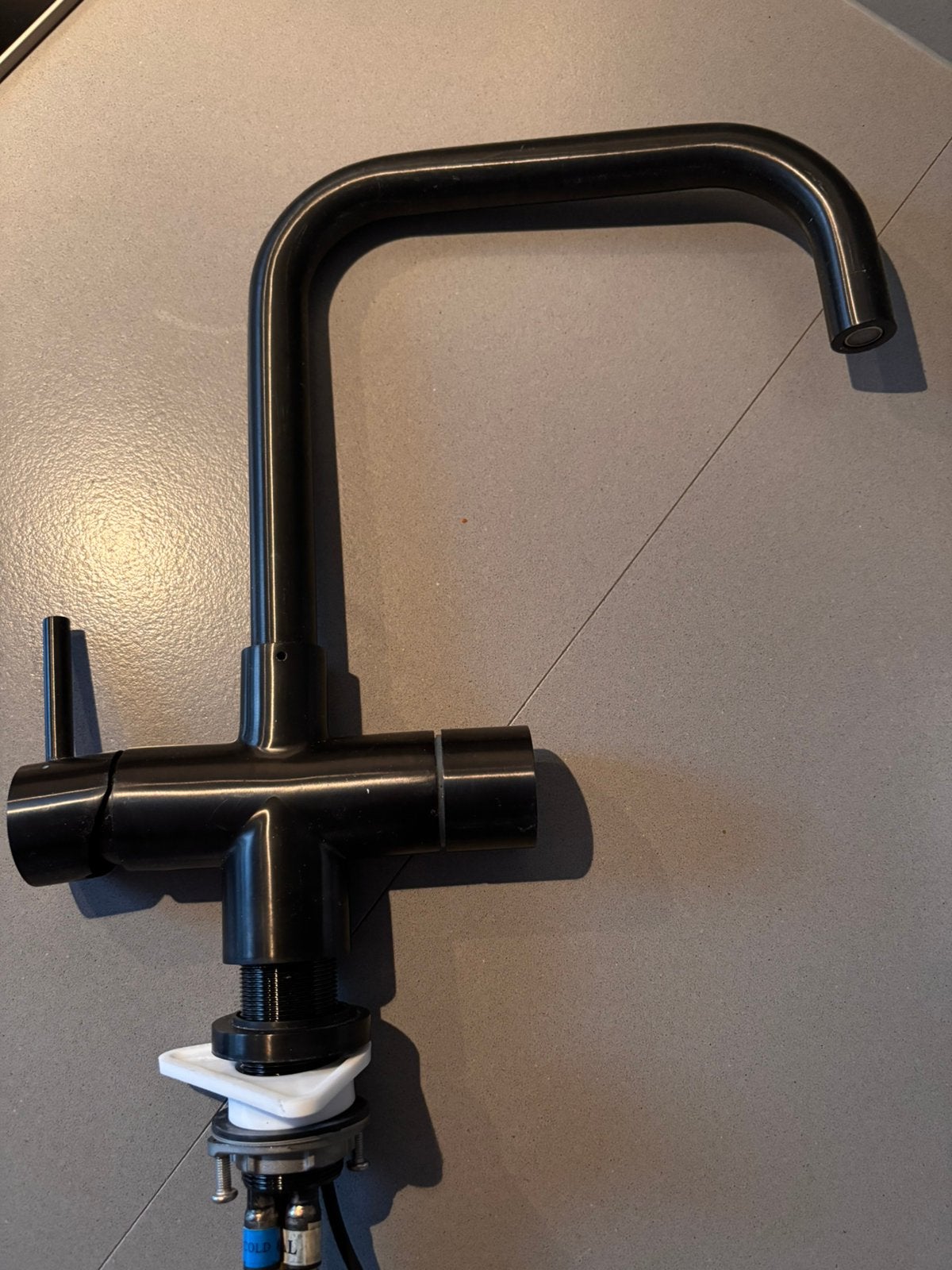 Franke heetwaterkraan, Gebruikt, Zwart, Ophalen of Verzenden, Minder dan 100 cm