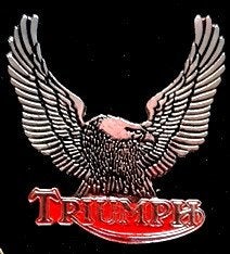 Triumph motor met grote vogel pin, Verzenden, Nieuw, Transport, Speldje of Pin
