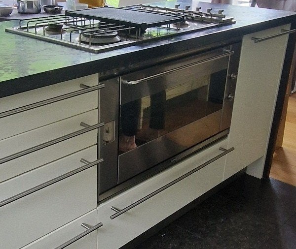 Smeg 90cm Inbouwoven SE990XR RVS (Heteluchtmotor vernieuwd), Witgoed en Apparatuur, Ophalen, Gebruikt, Smeg, Hete lucht