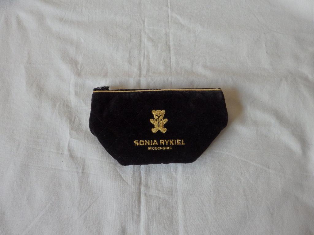 Vintage velours Zwart Etui Sonia Rykiel Mouchoirs zakdoeken, Antiek en Kunst, Ophalen of Verzenden