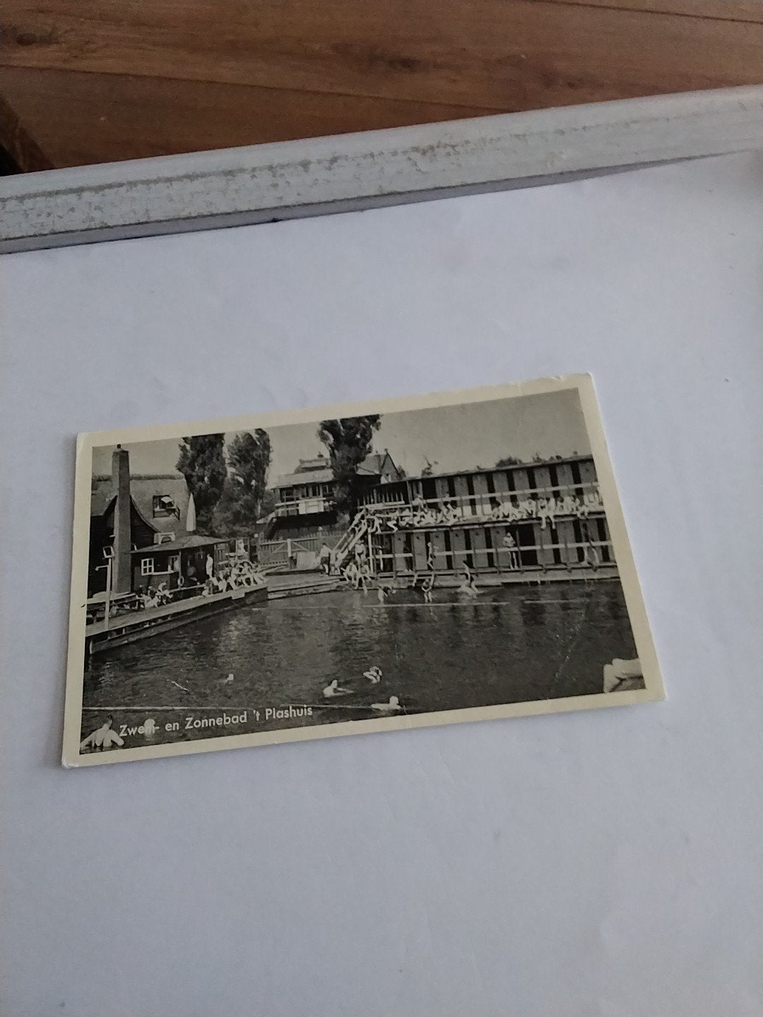 Zwem- en Zonnebad 't Plashuis - Oude Ansichtkaart, Ophalen of Verzenden, Voor 1920, Gelopen, Noord-Holland