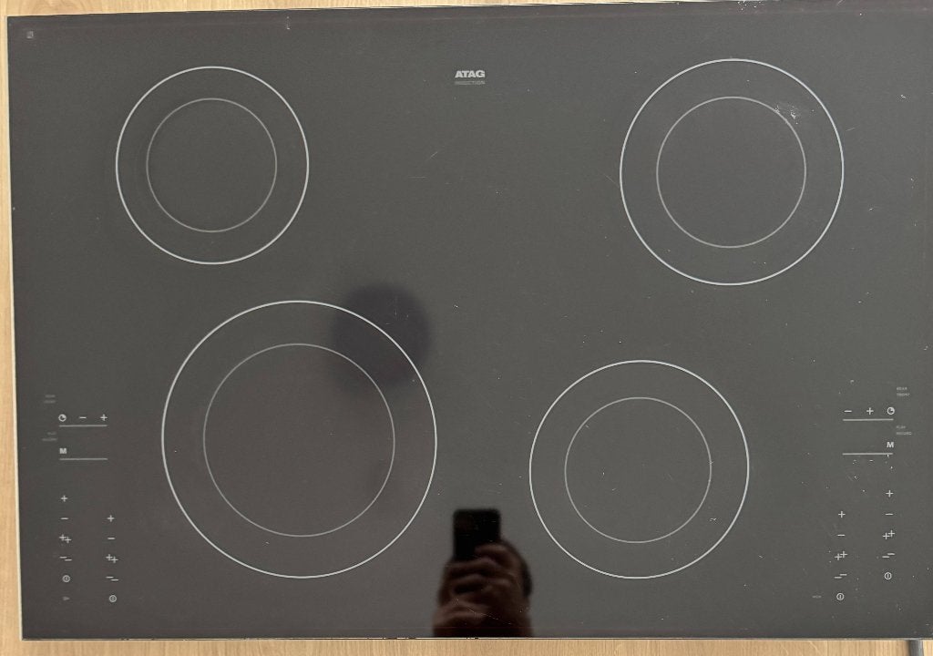 ATAG electric stove (74 × 48 cm), Ophalen, Gebruikt, 4 kookzones, Energieklasse A of zuiniger