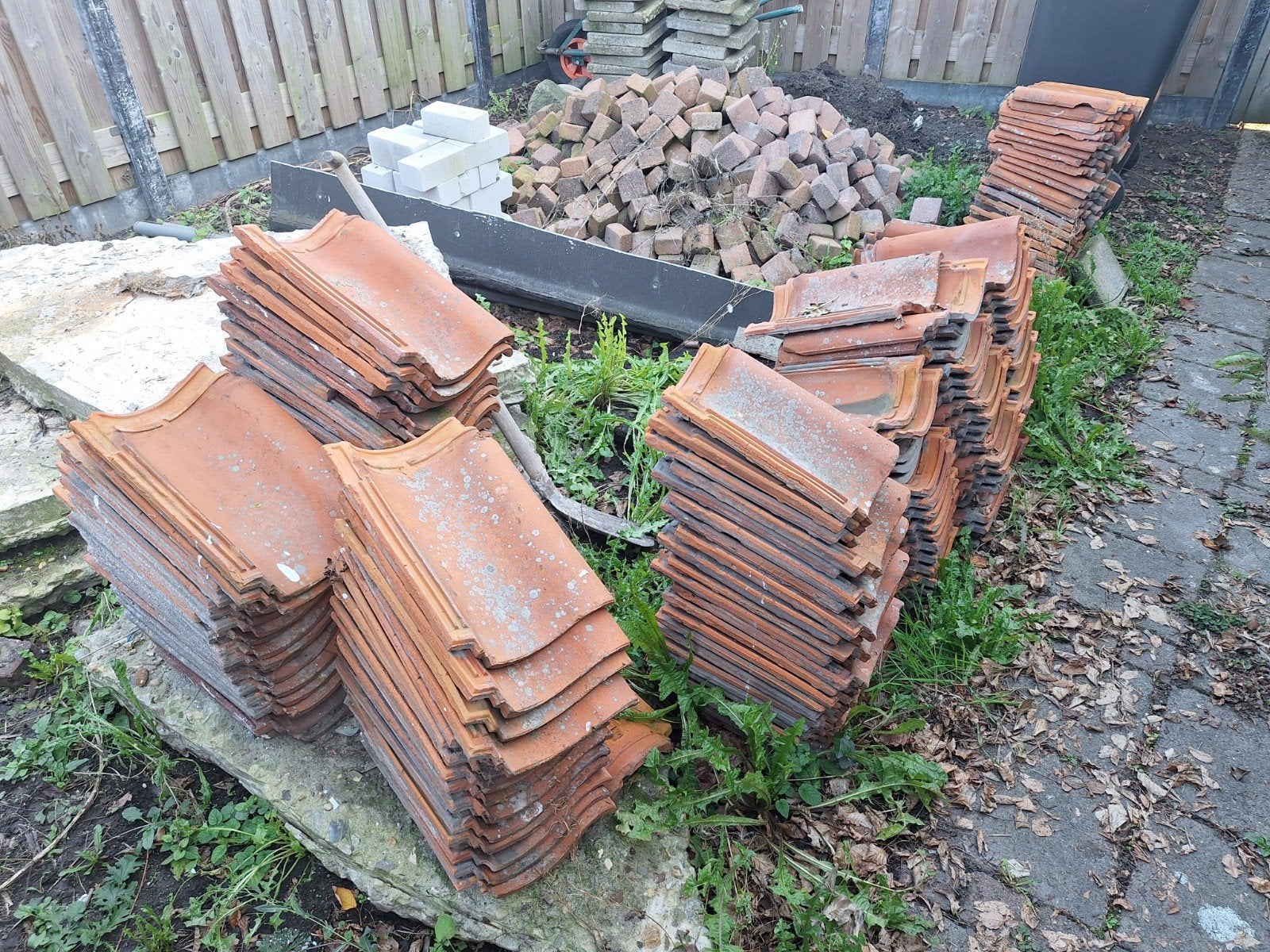 OHV Dakpannen - Gebruikt, ca. 150 stuks, Ophalen, Gebruikt, Steen of Klei, 15 m² of meer