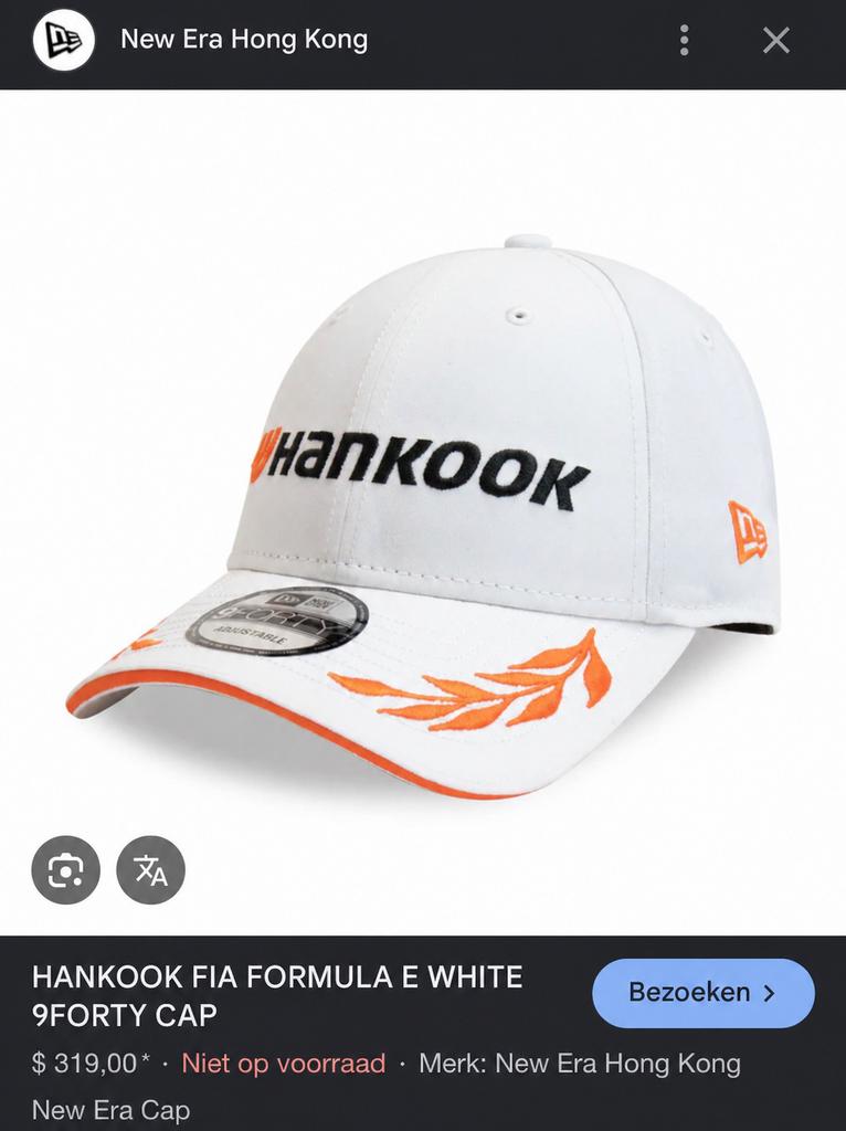 HANKOOK FIA PODIUM CAP LIMITED EDITION FORMULA E NIEUW, Ophalen of Verzenden, Nieuw, Formule 1