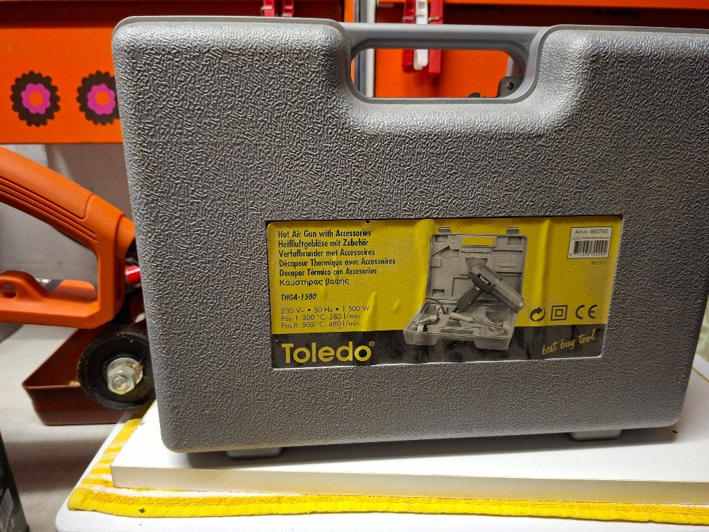 Toledo hot air gun met accessoires, Ophalen, Gebruikt, Overige typen, Overige merken