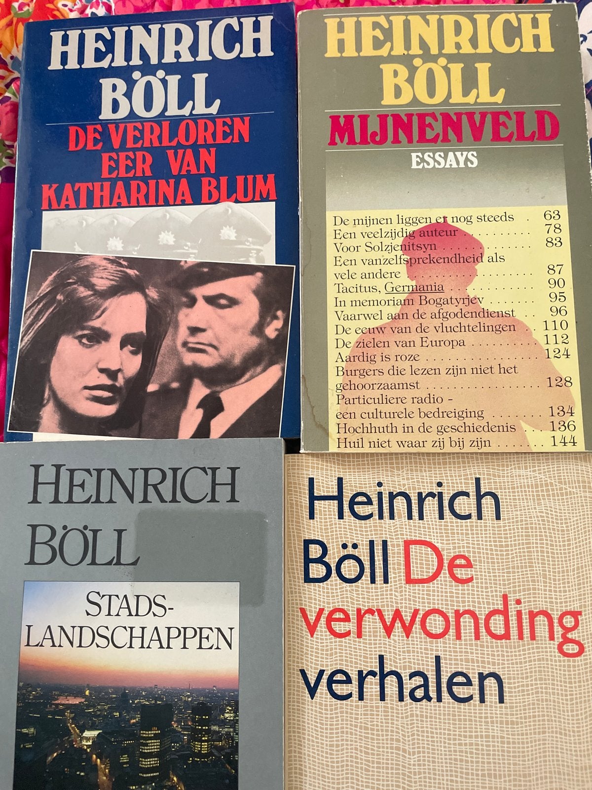 4 boeken van Heinrich Böll: De Verworpen Eer, Mijneveld, De, Boeken, Ophalen of Verzenden, Gelezen, Europa overig