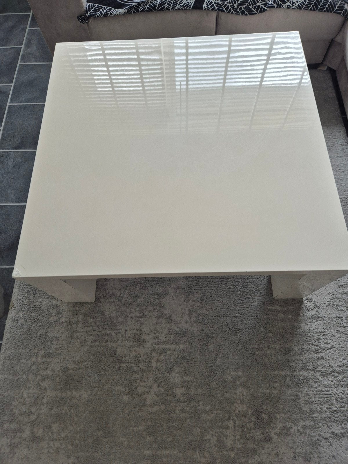 salontafel, Huis en Inrichting, Tafels | Salontafels, Ophalen, Gebruikt, 50 tot 100 cm, Vierkant