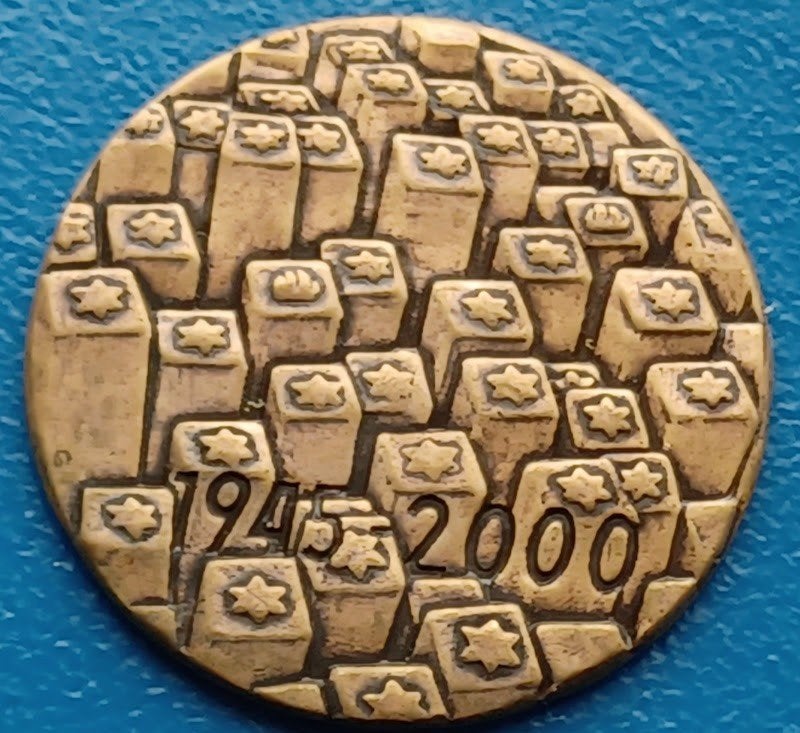 Penning Kamp Westerbork - 2000, Verzenden, Brons, Nederland