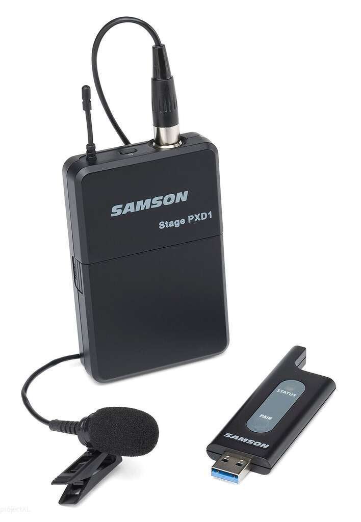 Samson XPD1 Lavalier USB – Draadloze dasspeld microfoon, Ophalen of Verzenden, Zo goed als nieuw, Overige typen, Draadloos