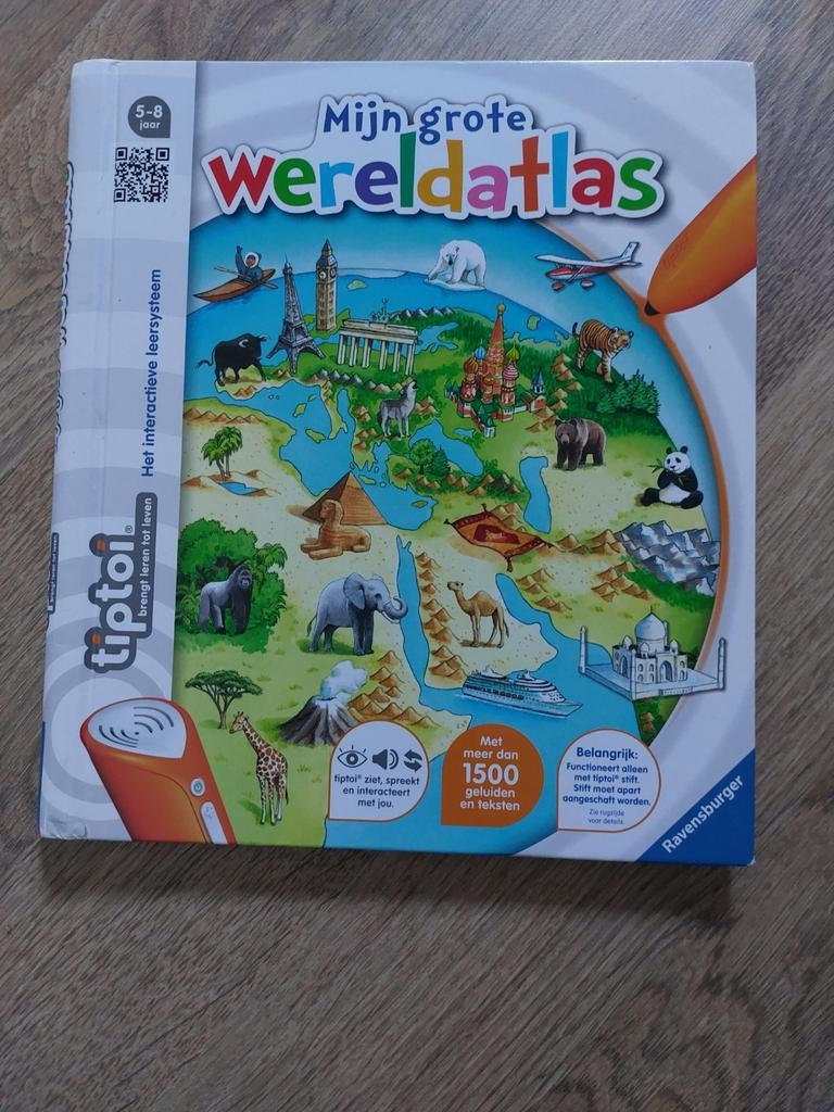 Tiptoi Mijn Grote Wereldatlas - Interactief Leersysteem, Kinderen en Baby's, Speelgoed | Educatief en Creatief, Ophalen, Gebruikt