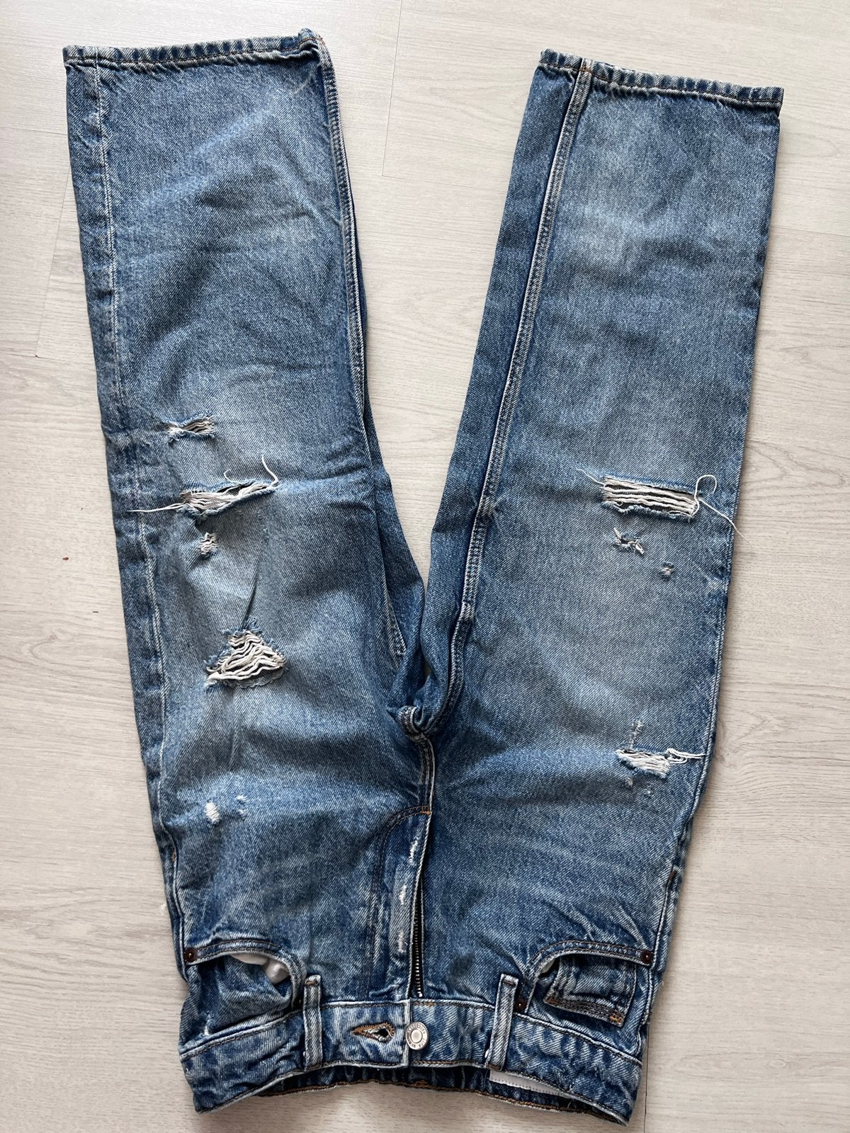 Zara gescheurde wide leg jeans maat 140 (9-10 jaar), Ophalen, Gebruikt, Jongen of Meisje