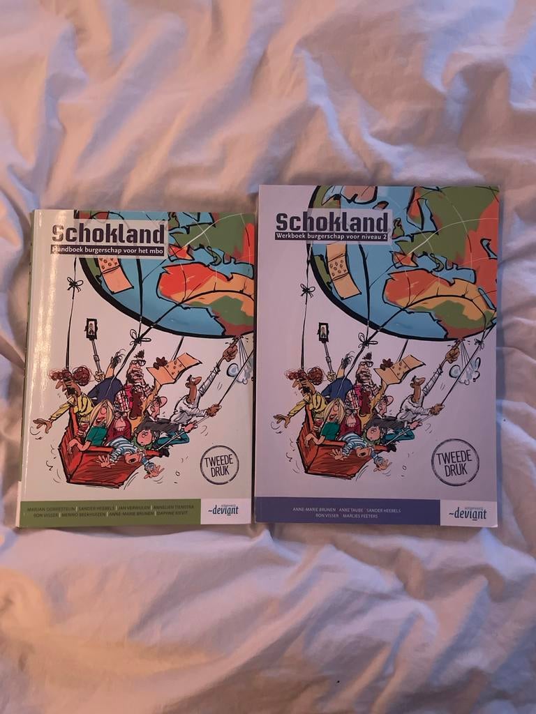 Schokland Handboek en Werkboek burgerschap voor het MBO, Ophalen of Verzenden, Beta, Zo goed als nieuw, MBO