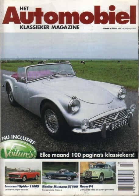 Automobiel 10 2002 : Daimler SP250 - Ford Shelby Mustang, Ophalen of Verzenden, Gelezen, Algemeen