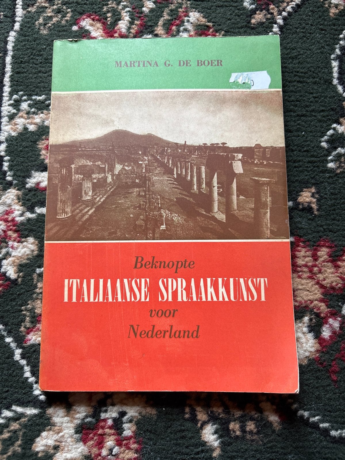 Beknopte Italiaanse Spraakkunst voor Nederland, Boeken, Ophalen of Verzenden, Gelezen, Non-fictie