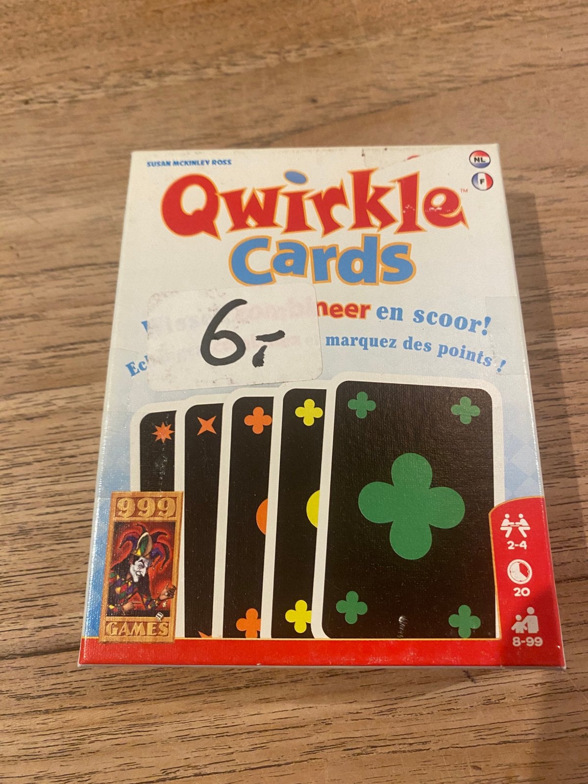 999 games Qeirkle cards, zgan, Ophalen of Verzenden, Zo goed als nieuw