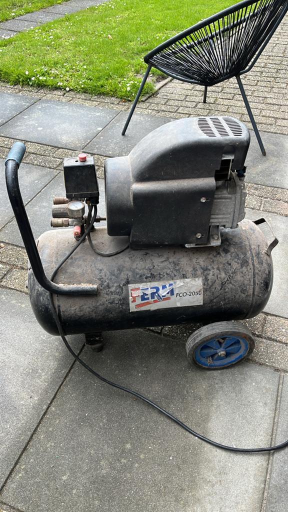 Ferm FCO-2050 Compressor - Gebruikt, Ophalen, Gebruikt, 6 tot 10 bar, 25 tot 100 liter
