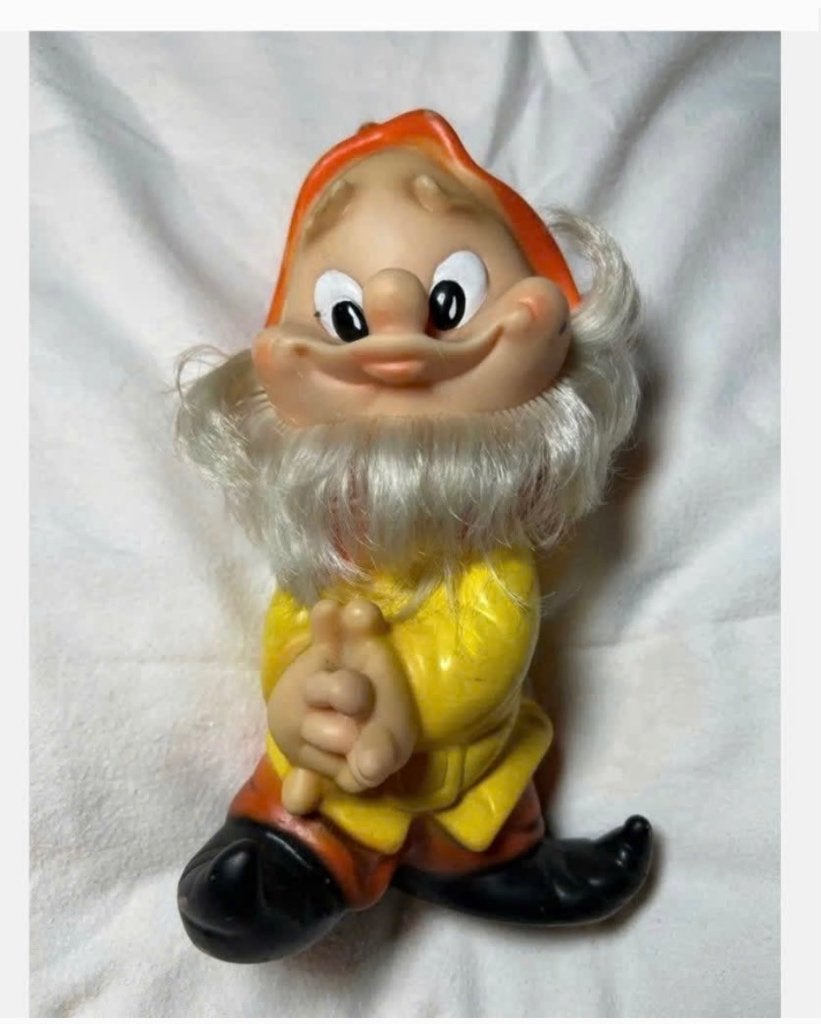 Jaren ‘60 Vintage kabouter serie Sneeuwwitje Famosa 25 cm, Ophalen of Verzenden