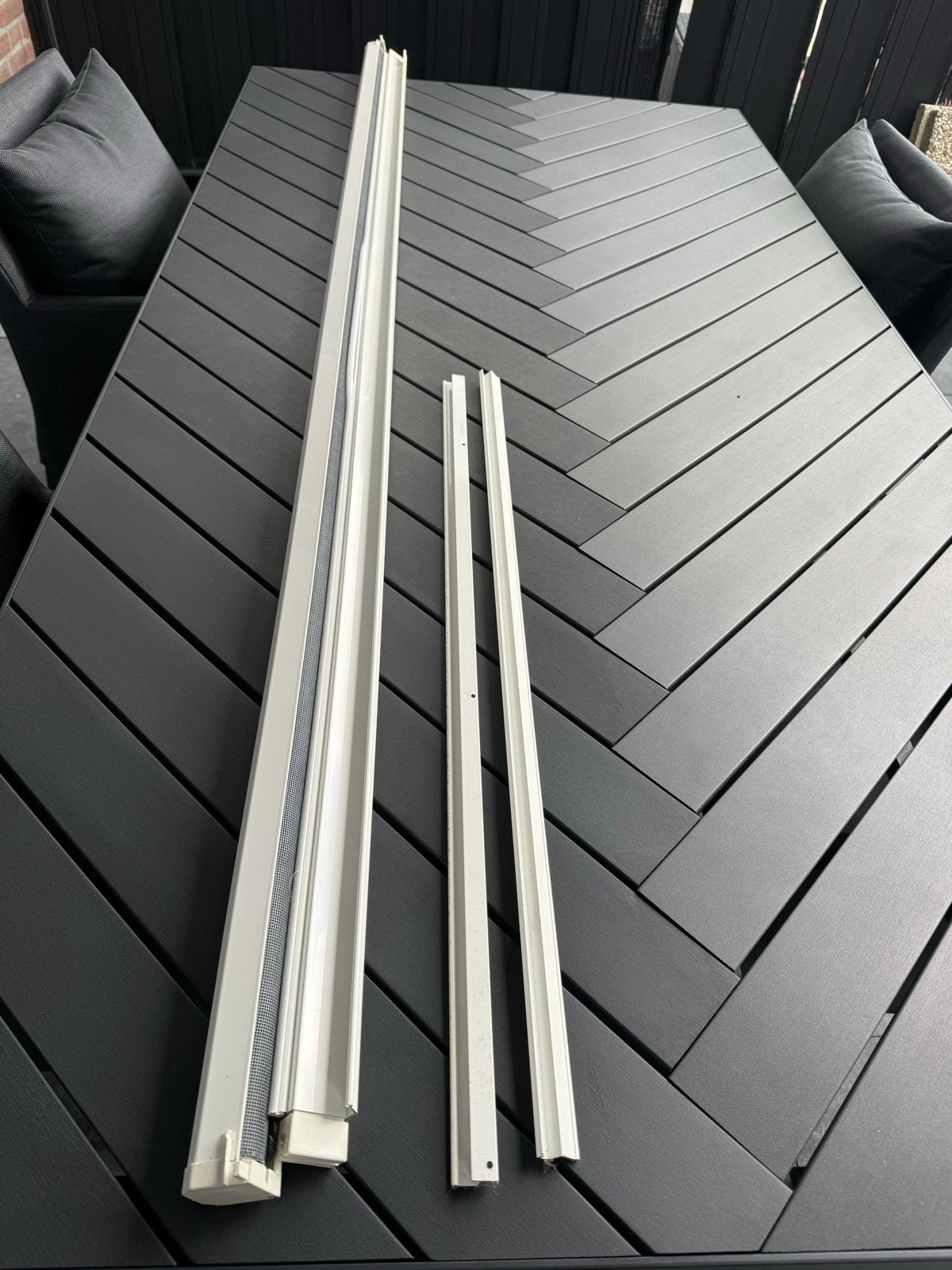 Bruynzeel rolhordeur 105x205 cm wit, Doe-het-zelf en Verbouw, Deuren en Horren, Hordeur, Nieuw, 200 tot 215 cm, Ophalen