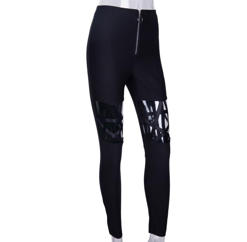 Zwarte pentagram legging (dames vrouwen broek zwart gothic), Kleding | Dames, Broeken en Pantalons, Nieuw, Zwart, Lang, Verzenden