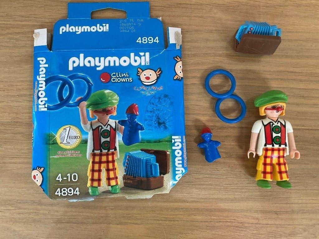 Playmobil Clini Clowns Set 4894 - Gebruikt, Kinderen en Baby's, Complete set, Ophalen of Verzenden, Zo goed als nieuw, Figuren