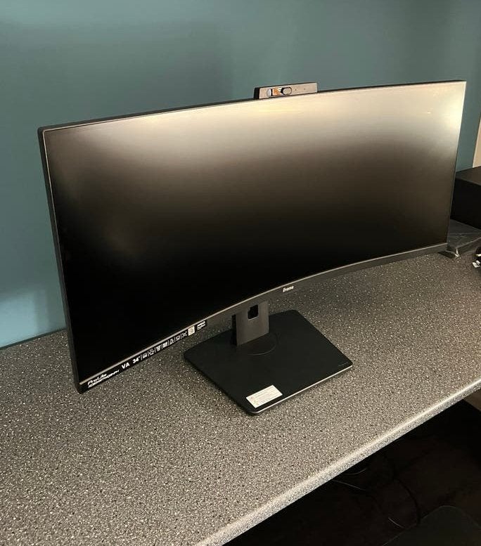 Nieuwe iiyama 34 inch curved monitor, Computers en Software, Ophalen of Verzenden, Zo goed als nieuw, Curved