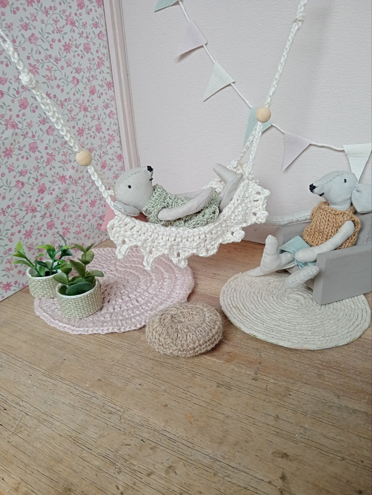 hangmatje muizenhuis/poppenhuis, Ophalen of Verzenden, Nieuw, Poppenhuis