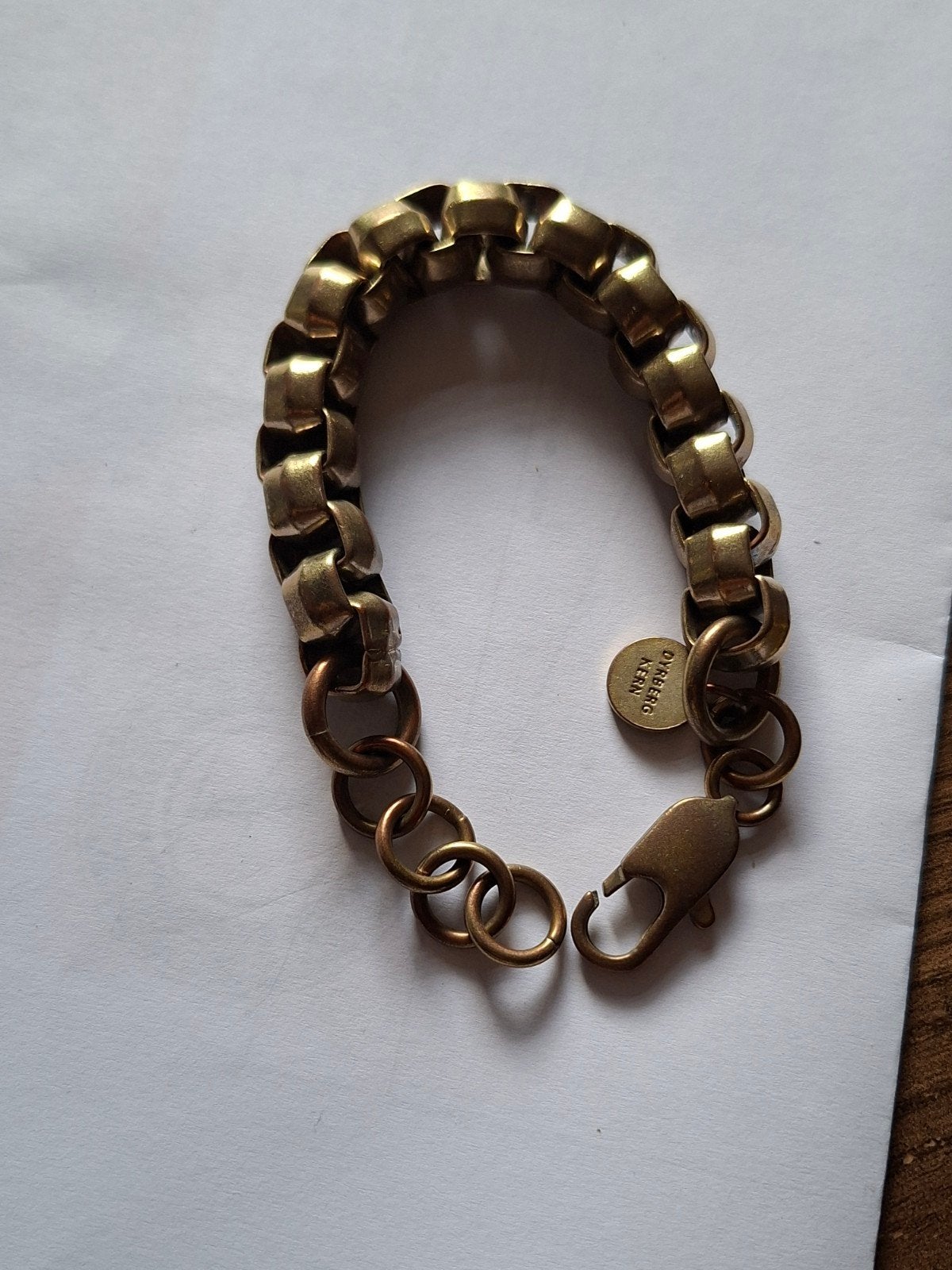 Dyrberg/Kern Schakelarmband - Brons/Goudkleurig, 23 cm, Ophalen of Verzenden, Zo goed als nieuw, Overige kleuren, Overige materialen