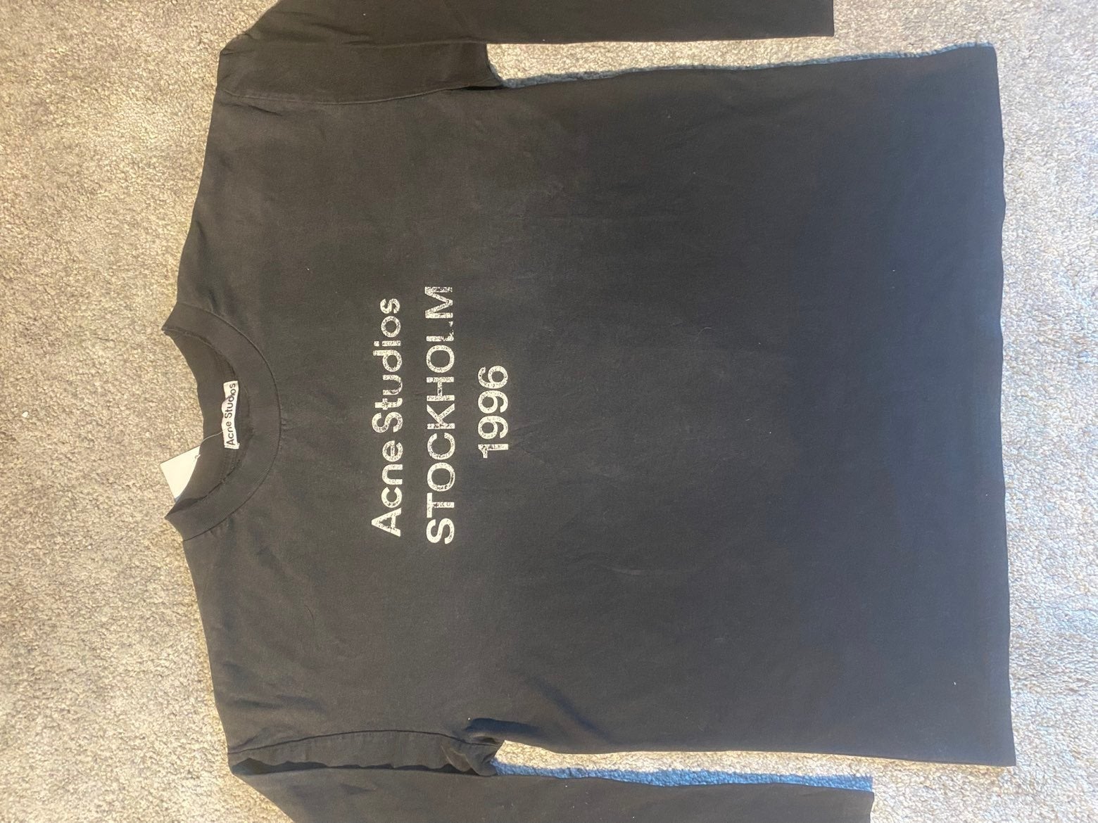 Acne Studios Stockholm 1996 Longsleeve Zwart, Acne Studios, Maat 48/50 (M), Zwart, Ophalen of Verzenden