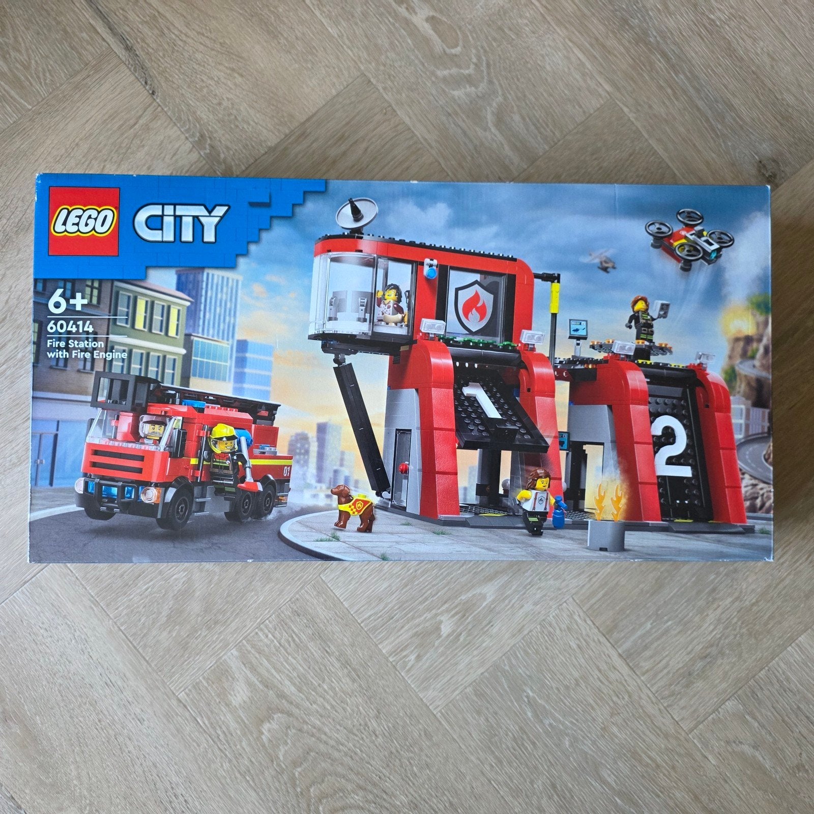 Lego 60414 Brandweerkazerne *Nieuw*, City, Lego, Nieuw, Ophalen of Verzenden
