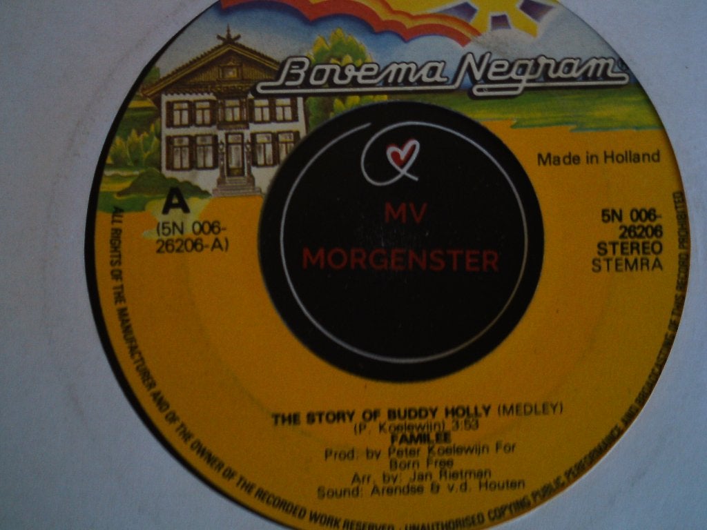 familee - the story of buddy holly 7jul, Cd's en Dvd's, 7 inch, Ophalen of Verzenden, Zo goed als nieuw, Pop