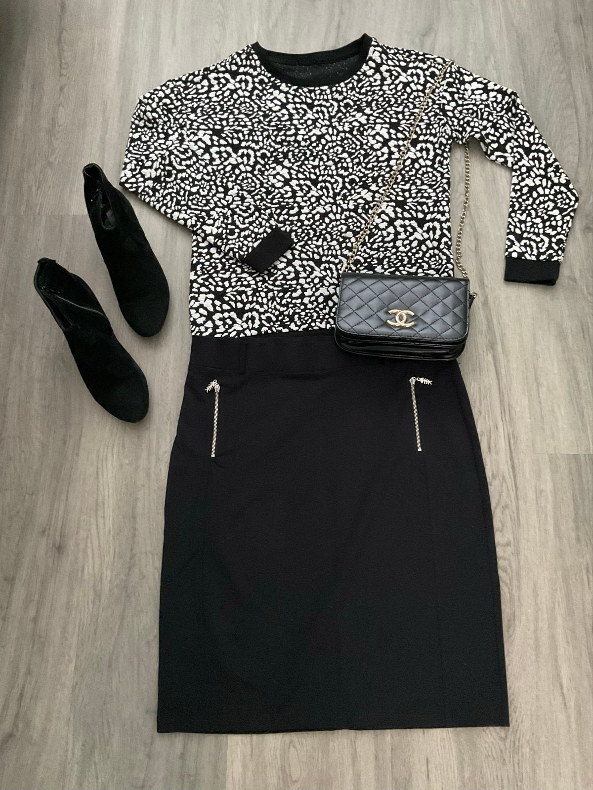 Eksept zwart-wit sweater/ maat S/ M, Kleding | Dames, Truien en Vesten, Verzenden, Zo goed als nieuw, Maat 36 (S), Zwart