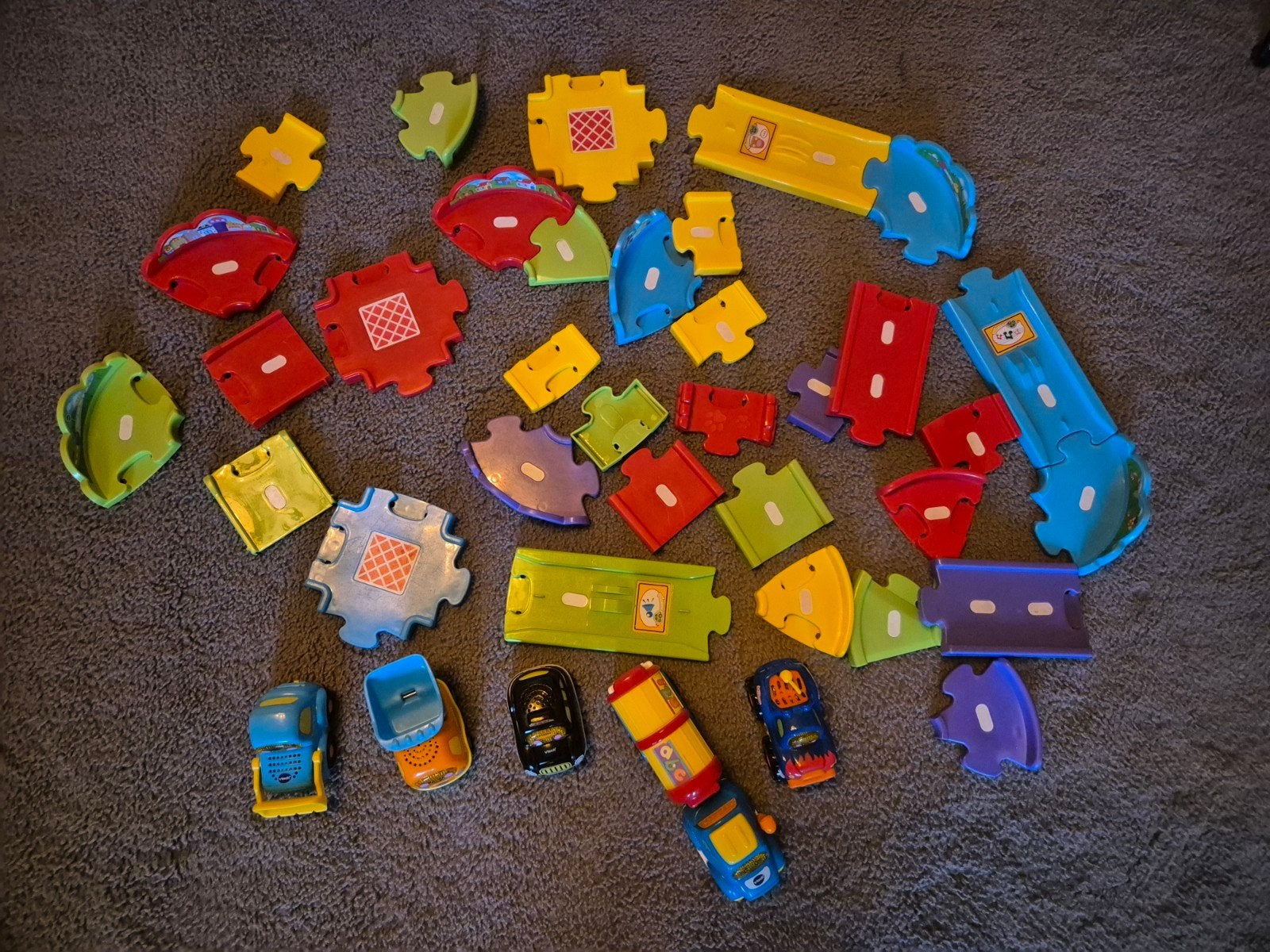 VTech Toet Toet Auto's wegdelen deluxe en 5 Toet Toet auto's, Kinderen en Baby's, Speelgoed | Vtech, Ophalen, 2 tot 4 jaar