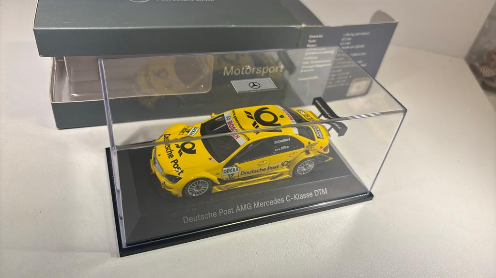 Mercedes c klasse deutsche post dtm minichamps 1.43, Auto, Ophalen of Verzenden, MiniChamps, A