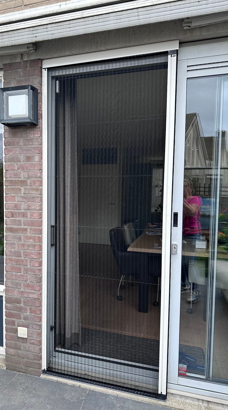 Luxaflex plissé hordeur 245x96cm voor schuifpui, Ophalen, Gebruikt, 80 tot 100 cm, 215 cm of meer