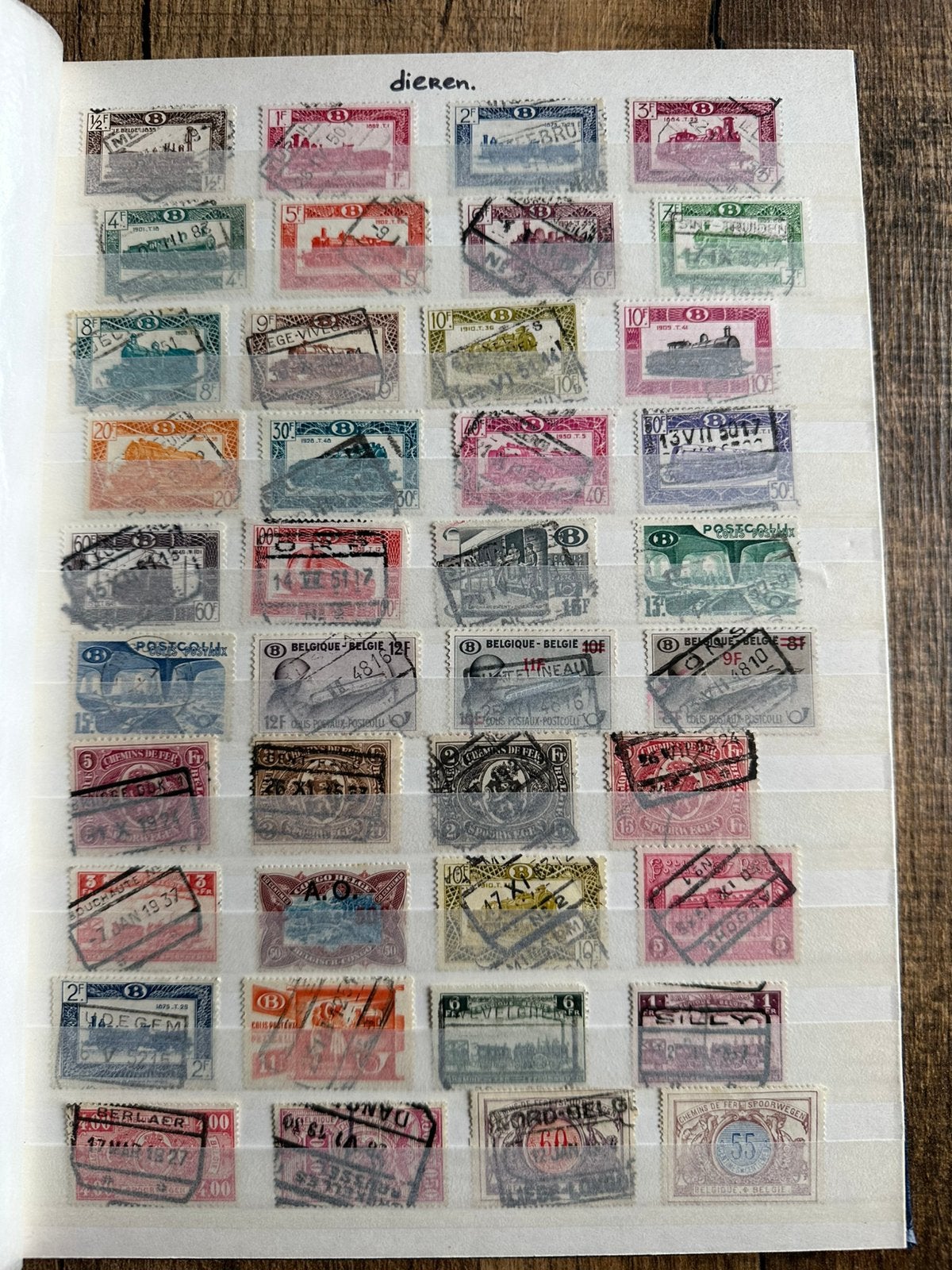 Album treinzegels België, Postzegels en Munten, Postzegels | Volle albums en Verzamelingen, Verzenden, Buitenland