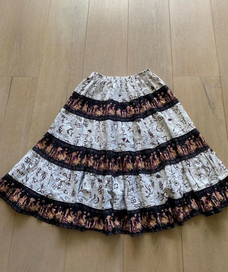 Rok folklore nieuwstaat one size, Kleding | Dames, Rokken, Maat 38/40 (M), Wit, Ophalen of Verzenden, Zo goed als nieuw