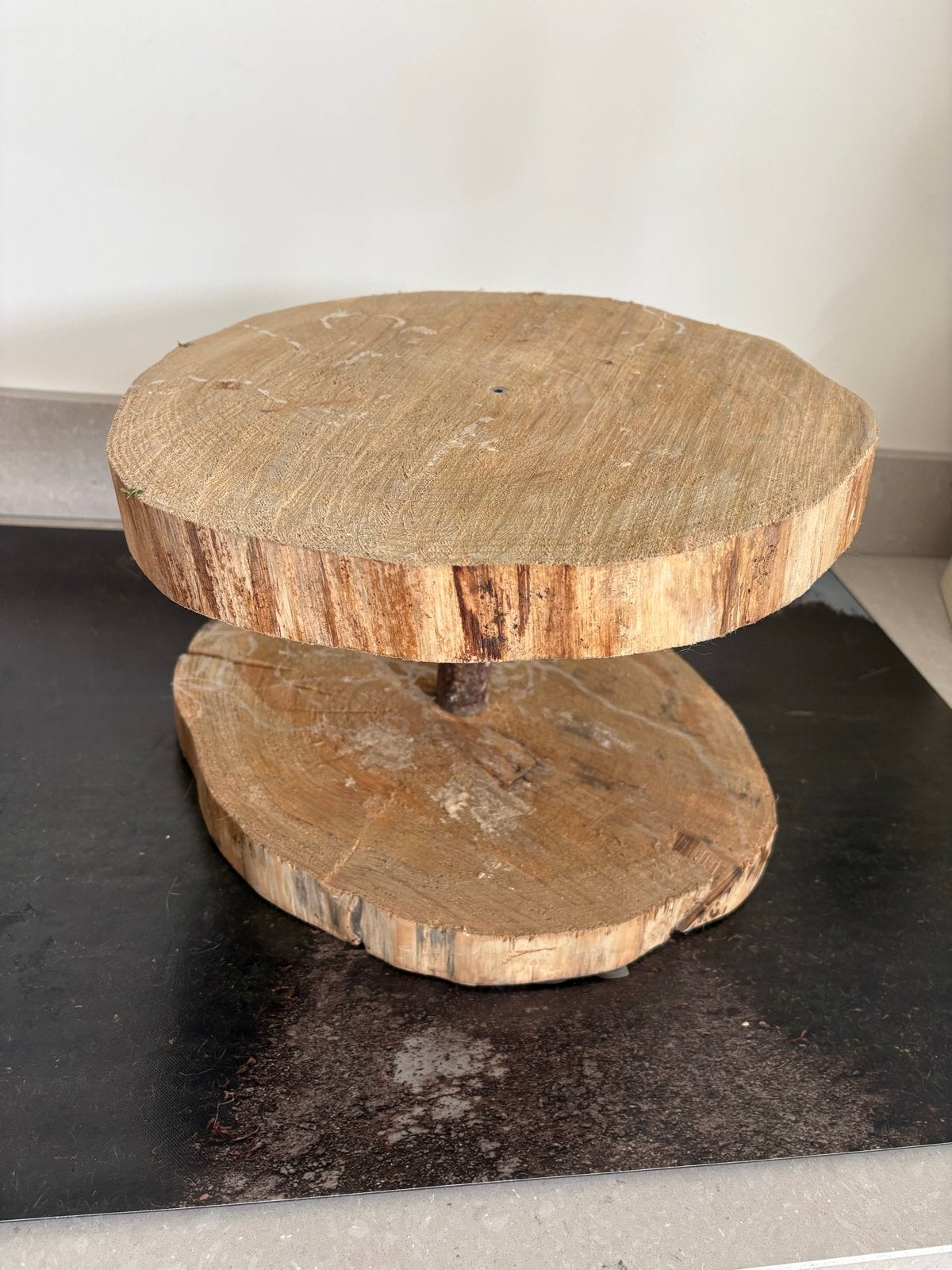 Houten etagere / taartstandaard, Ophalen, Hout, Gebruikt, Landelijk