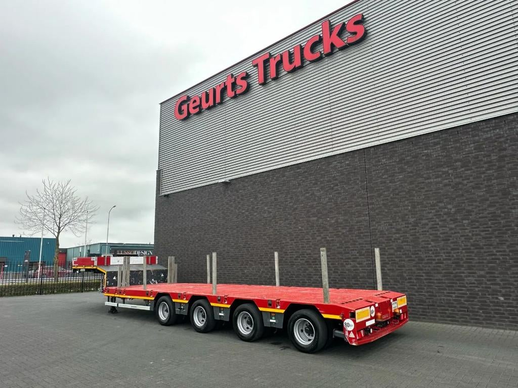 SCHEUERLE EUROAXLE 1T4 4 ASSER UITSCHUIFBARE SEMIE MET 12 TO, Overige brandstoffen, Bedrijf, Aanhangers en Opleggers, Te koop