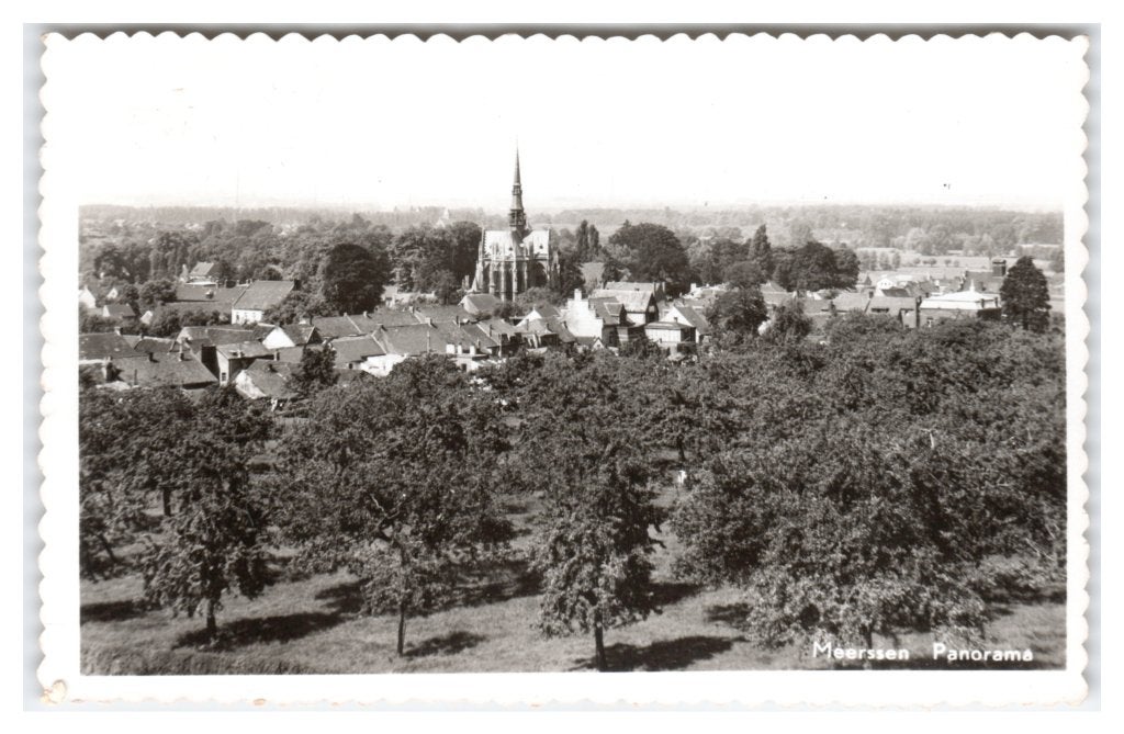 Meerssen, Panorama - Opruimingskaart, Ophalen of Verzenden, 1940 tot 1960, Gelopen, Limburg